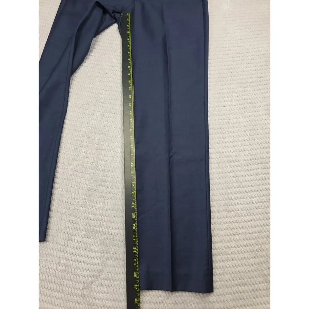Express Suit Mens Blazer 36 Short Pants 29 X 32 Photographer Fitted Blue
